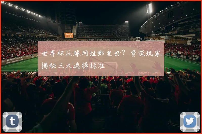 世界杯压球网址哪里好？资深玩家揭秘三大选择标准